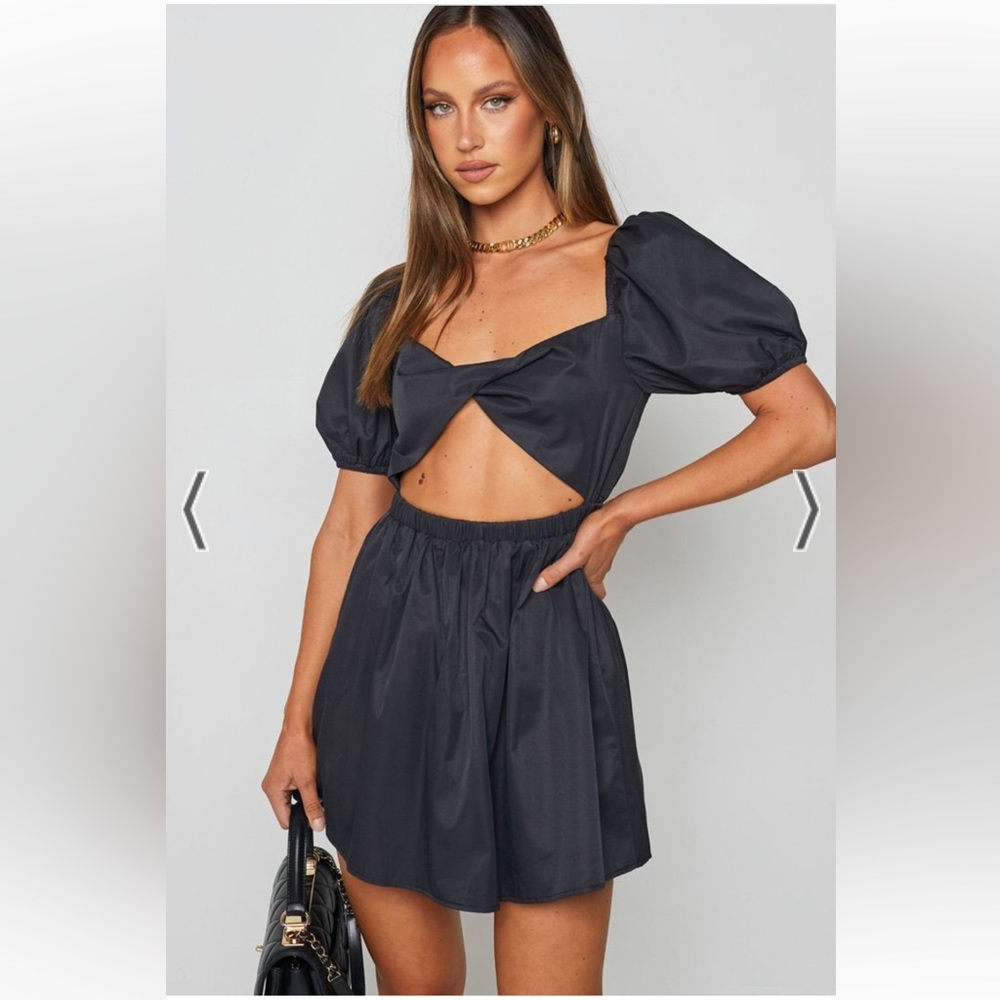 Beginning Boutique Cannes Mini Dress Black
